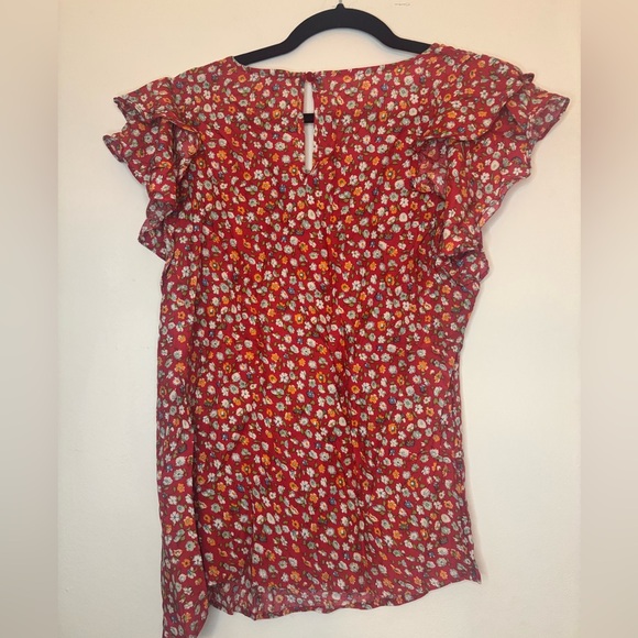 NWT Rose & Thyme flutter sleeve Blouse size L - Picture 4 of 4